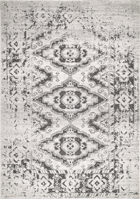 Geometric Pattern Beige Area Rug for Living Room
