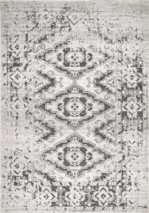 Geometric Pattern Beige Area Rug for Living Room