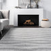 Geometric Pattern Grey Area Rug 120x180 cm
