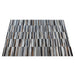 Geometric Pattern Hair On Hide Rug In Grey And Brown