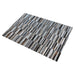 Geometric Pattern Hair On Hide Rug In Grey And Brown