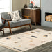Geometric Pattern Ivory Area Rug for Modern Spaces