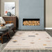 Geometric Pattern Ivory Area Rug for Modern Spaces