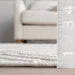 Geometric Pattern Tassel Area Rug Off White 160cm x 230cm