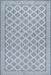 Geometric Trellis Area Rug in Blue Color 160x230 cm