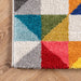 Geometric Triangle Area Rug In Multicolor For Home Use