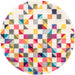 Geometric Triangle Area Rug In Multicolor For Home Use