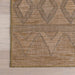 Geometric Washable Area Rug in Sand Color
