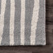 Geometric Wool Rug 140x200 cm in Grey