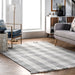 Gingham Flatweave Rug in Grey 120x180 cm