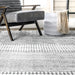 Glen Grey Striped Non-Slip Area Rug 140x200 cm