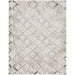 Tappeto Glitz GLZ02 Tappeto moderno geometrico in marmo invecchiato metallizzato luccicante con struttura alta e bassa in poliestere soft-touch avorio/grigio/tortora