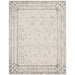 Glitz GLZ03 Modern Abstract Border Marble Distressed Metallic Shimmer Hi-Low Textured Soft-Touch Polyester Ivory/Taupe/Beige/Blue/Grey Rug