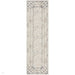 Glitz GLZ03 Modern Abstract Border Marble Distressed Metallic Shimmer Hi-Low Textured Soft-Touch Polyester Ivory/Taupe/Beige/Blue/Grey Runner