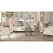 Glitz GLZ07 Modern Abstract Geometric Border Distressed Metallic Shimmer Hi-Low Textured Soft-Touch Polyester Ivory Runner