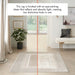 Glitz GLZ07 Modern Abstract Geometric Border Distressed Metallic Shimmer Hi-Low Textured Soft-Touch Polyester Ivory Runner