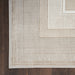 Glitz GLZ07 Modern Abstract Geometric Border Distressed Metallic Shimmer Hi-Low Textured Soft-Touch Polyester Ivory Runner