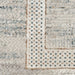 Glitz GLZ07 Modern Abstract Geometric Border Distressed Metallic Shimmer Hi-Low Textured soft-touch Polyester Ivory/Πολύχρωμο Runner