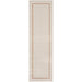 Glitz GLZ08 Modern Plain Ribbed Border Distressed Metallic Shimmer Hi-Low Textured Soft-Touch Polyester Ivory/Cream Rug