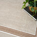 Glitz GLZ08 Modern Plain Ribbed Border Distressed Metallic Shimmer Hi-Low Textured Soft-Touch Polyester Ivory/Cream Rug