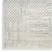 Glitz GLZ09 Modern Abstract Geometric Patchwork Distressed Metallic Shimmer Hi-Low Textured Soft-Touch Polyester Silver/Grey Runner