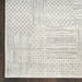 Glitz GLZ09 Modern Abstract Geometric Patchwork Distressed Metallic Shimmer Hi-Low Textured Soft-Touch Polyester Silver/Grey Runner