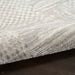 Glitz GLZ09 Modern Abstract Geometric Patchwork Distressed Metallic Shimmer Hi-Low Textured Soft-Touch Polyester Silver/Grey Runner
