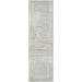 Glitz GLZ09 Modern Abstract Geometric Patchwork Distressed Metallic Shimmer Hi-Low Textured Soft-Touch Polyester Silver/Grey Runner