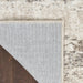 Glitz GLZ10 Modern Abstract Distressed Metallic Shimmer Hi-Low Textured Soft-Touch Polyester Cream/Grey Runner