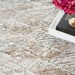 Glitz GLZ11 Modern Abstract Criss Cross Distressed Metallic Shimmer Hi-Low Textured Soft-Touch Polyester Grey/Multicolour Runner