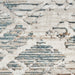 Glitz GLZ11 Modern Abstract Criss Cross Distressed Metallic Shimmer Hi-Low Textured Soft-Touch Polyester Grey/Multicolour Runner