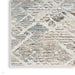 Glitz GLZ11 Modern Abstract Criss Cross Distressed Metallic Shimmer Hi-Low Textured Soft-Touch Polyester Grey/Multicolour Runner