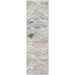 Glitz GLZ11 Modern Abstract Criss Cross Distressed Metallic Shimmer Hi-Low Textured Soft-Touch Polyester Grey/Multicolour Runner
