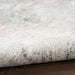 Glitz GLZ20 Modern Abstract Swirl Distressed Metallic Shimmer Hi-Low Textured Soft-Touch Polyester Grey/Multicolour Runner