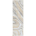 Glitz GLZ21 Modern Abstract Marbled Curve Distressed Metallic Shimmer Hi-Low Textured Soft-Touch Polyester Grey/Gold Rug