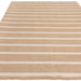 Global Stripe Modern Geometric Jute & Cotton Mix Durable Soft-Touch Flatweave Natural/Beige/Cream Rug