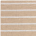 Global Stripe Modern Geometric Jute & Cotton Mix Durable Soft-Touch Flatweave Natural/Beige/Cream Rug