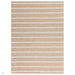 Global Stripe Modern Geometric Jute & Cotton Mix Durable Soft-Touch Flatweave Natural/Beige/Cream Rug