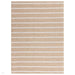 Global Stripe Modern Geometric Jute & Cotton Mix Durable Soft-Touch Flatweave Natural/Beige/Cream Rug