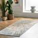 Gold Abstract Area Rug 120x180 cm
