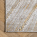 Gold Abstract Area Rug 140x200 cm