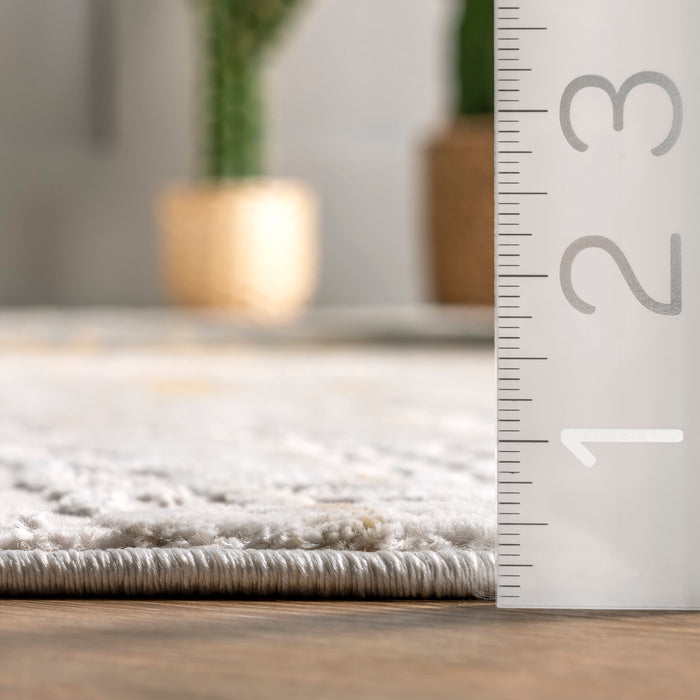 Gold Abstract Area Rug 140x200 cm