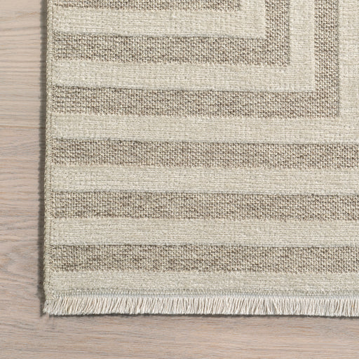 Graphic Reversible Washable Rug in Cream 160x230 cm