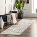 Grey Abstract Pinstripes Area Rug 120x180 cm