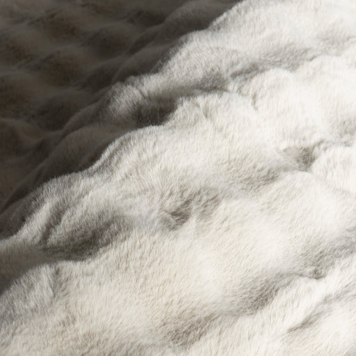 Grey Checkered Plush Cloud Washable Rug 140x200 cm