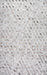 Grey Cowhide Trellis Area Rug 140x200 cm