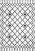 Grey Diamond Lattice Area Rug 140x200 cm