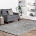 Grey Diamond Lattice Shag Area Rug 160x230 cm