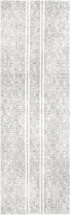 Grey Diamond Pattern Area Rug 150x240 cm