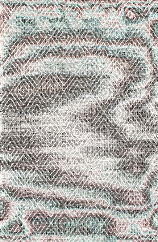 Tappeto in lana con motivo a piastrelle grigio diamante 150x230 cm